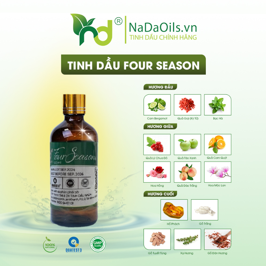 Tinh dầu - Công Ty Cổ Phần Tinh Dầu Nada